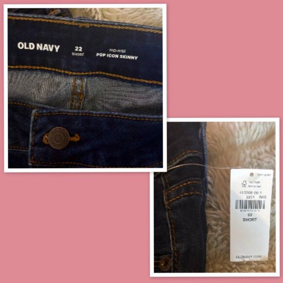 Old Navy Mid Rise Pop Icon Skinny Jeans ~ Size 22 Short - Picture 2 of 2